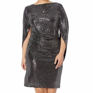 R&M Richards sparkly back drape dress